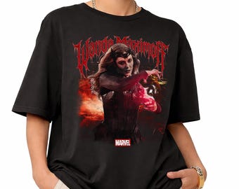 Vintage Wanda Maximoff T-Shirt, Retro Scarlet Witch T-Shirt, Marvel Comics Shirt, Disneyland Avengers Trip, WandaVision Fan Gift