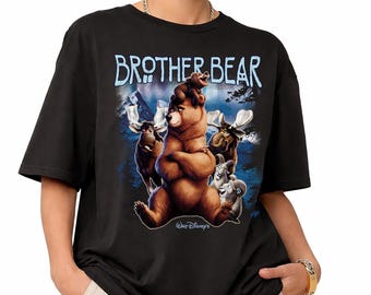 Vintage Brother Bear and Friends Shirt, Kenai Koda Rutt Tuke Tee, Animal Lover Gift, Disneyland Family Trip Vacation Shirt