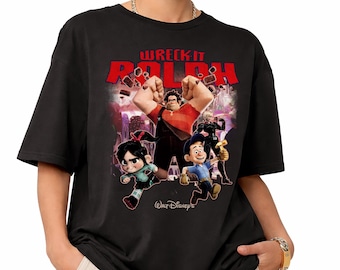 Retro Disney Wreck-It Ralph Movie T-shirt, Disney Vanellope Shirt, Ralph Schweetz Characters Tee, Disneyland Family Matching Trip Shirt