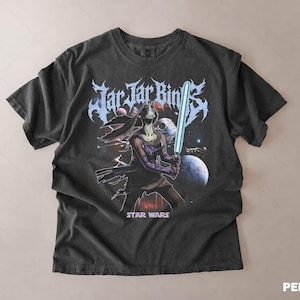 Vintage Jar Jar Binks T-Shirt, Darth Jar Jar Retro Graphic Tee,  Star Wars Prequel Tee, Sith Lord Fan Gift, Hollywood Studios Star Wars Trip