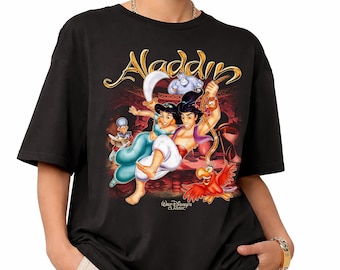 Retro Disney Princess Jasmine Aladdin Shirt, Disney Aladdin Magic Carpet T-Shirt, Jasmine Jafar Gift, Magic Kingdom WDW Holiday Shirt