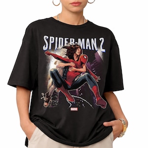 Vintage Spider-Man 2 Peter Parker Mary Jane Retro Graphic Tee, Marvel-filmen T-shirt Presenter bild 1