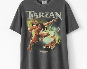 Retro Disney Tarzan Shirt, Safari Jungle Graphic Tee, Tarzan 1999 Movie Tee, Animal Kingdom Family Matching Shirt, Disney World Vacation Tee