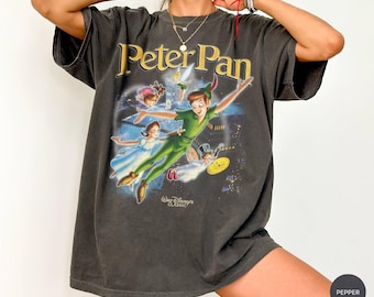 Retro Disney Peter Pan Darling Flight Shirt, Tinker Bell Captain Hook T-shirt, Peter Pan'S Flight, Disneyland Family Trip Vacation Gift