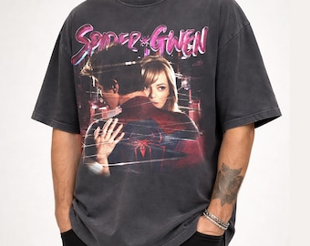 Vintage Spider-Man-shirt, retro T-shirt Peter Parker en Gwen Stacy, MCU-fan cadeau