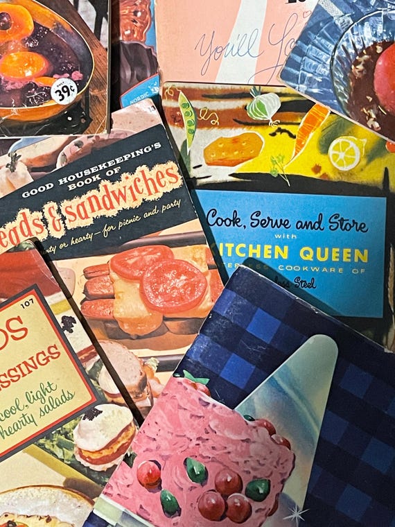 Mystery Vintage Thrifted Recipe Book Bundle – Hand-Picked Classics