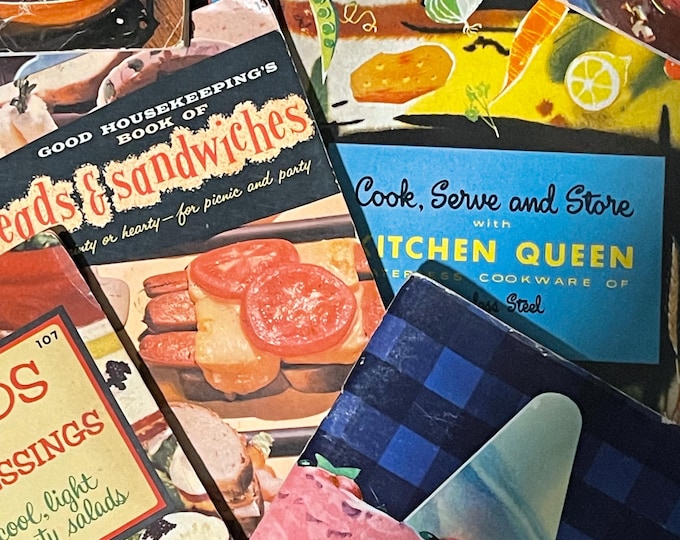 Featured listing image: Mystery Vintage Recipe Book Box