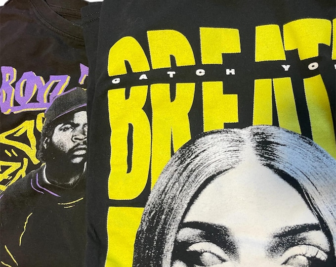 Mystery Thrifted Long Sleeve Tee (vintage/retro/modern)