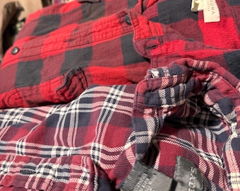 Mystery Flannel/Button Up (thrifted/vintage/retro/modern)