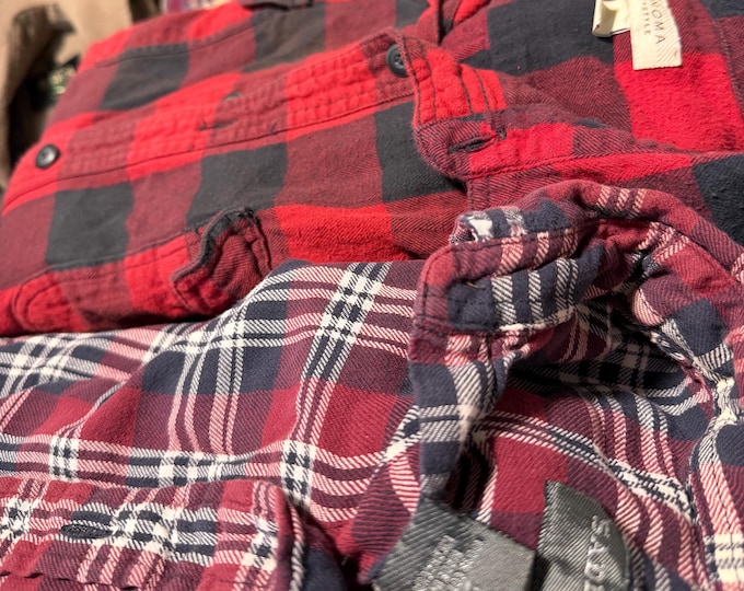 Mystery Flannel/Button Up (thrifted/vintage/retro/modern)