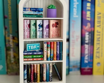DIY Mini Bookshelf | Mini Library | Mini Bookshelf Case | Mini Books | Bookish Decor | Mini Bookshelf Decor | Gifts for Book Lover | Books