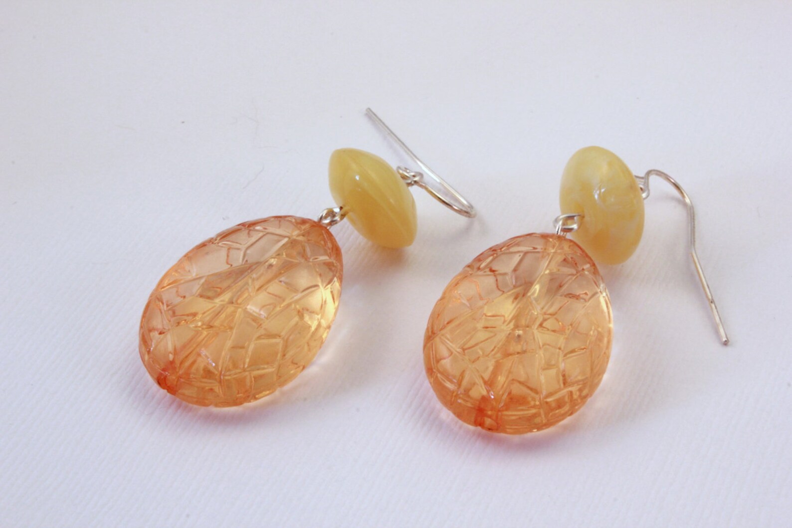 yellow and orange earrings