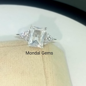 Topaz Ring: Sterling Silver Engagement Valentine's Gift Jewellery For her