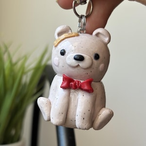 Hidden Storage Keychain Pink Bear | Handmade Stash Container | Yami Kawaii, Functional