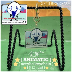Animatic Double-Sided Keychain - Animatic Battle : AB - Object Show