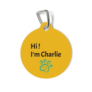 Custom Pet Tag - Personalized Dog ID Tag, Cat Name Tag, Cute Pet Accessories, Unique Pet Gifts, Adorable Lost Pet Tag