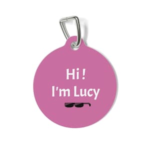 Personalized Pet Tag with Flower Design | Custom Pet ID Tag | Dog & Cat Name Tag | Cute Pet Accessory | Gift for Pet Lovers