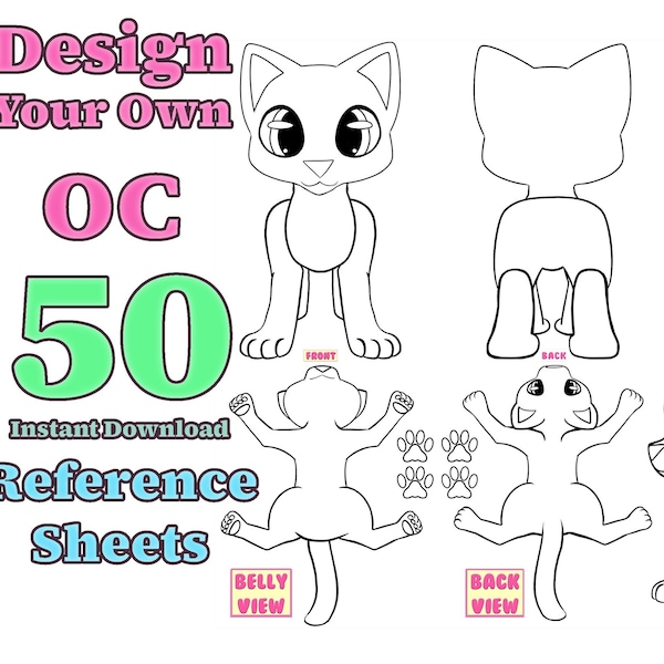 50 Gestalten Sie Ihre eigene Original-Charakter-Referenz zum Downloaden