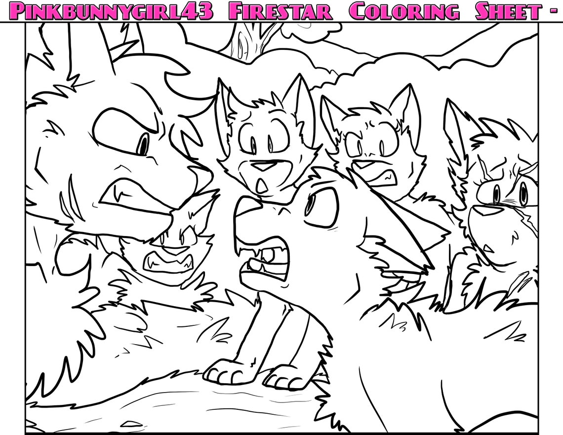 Warrior Cats Firestar Pages Coloring Pages