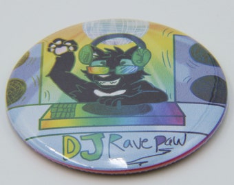 DJ Ravepaw - Ravenpaw: Truth or Dare - Warrior Cats 2.25 in Magnet