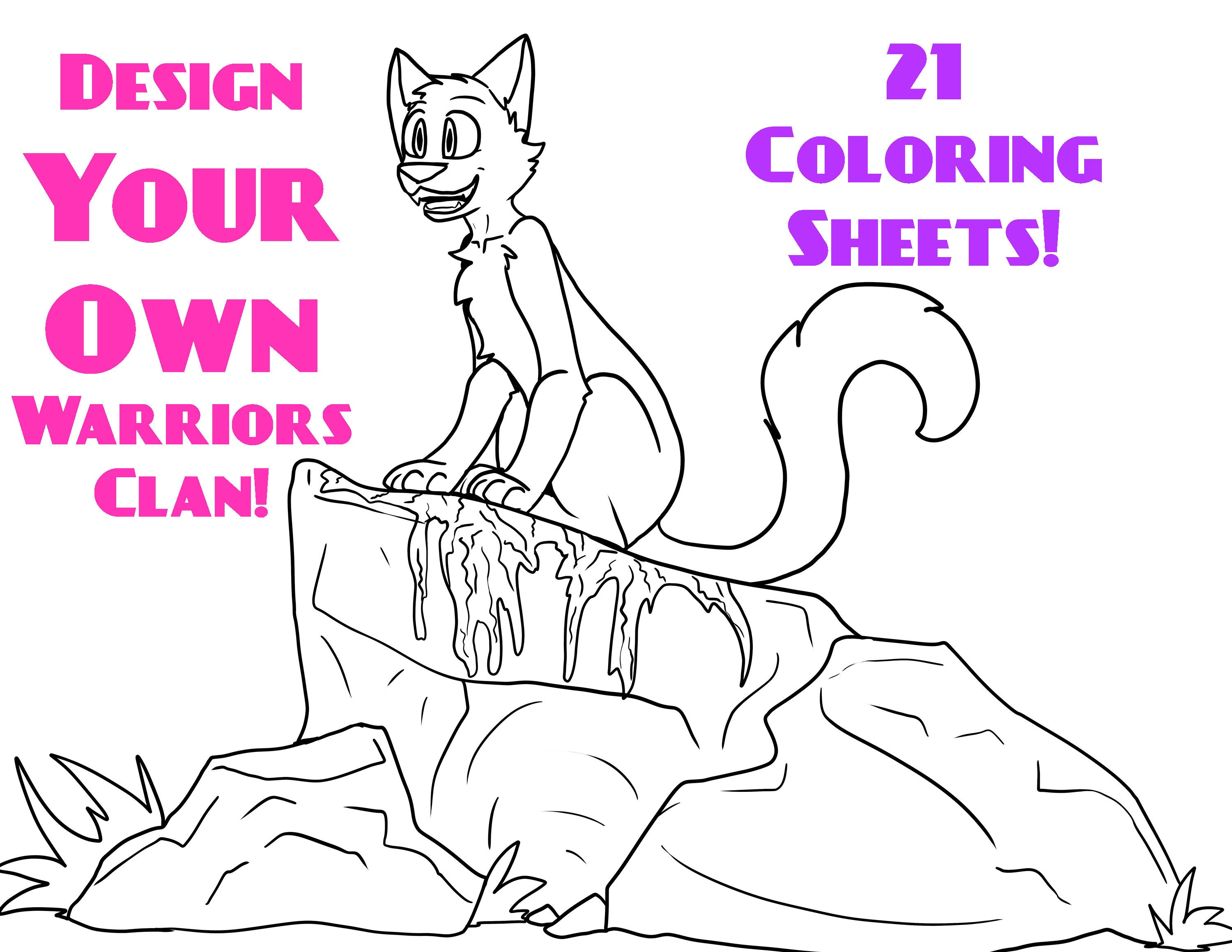 warrior cats couples coloring pages