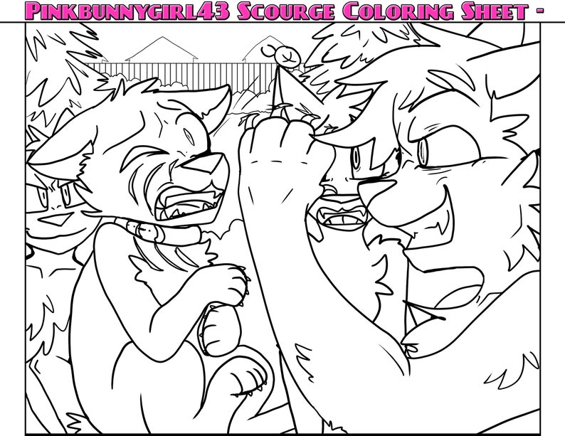 Warrior Cats Scourge Sheet Coloring Pages