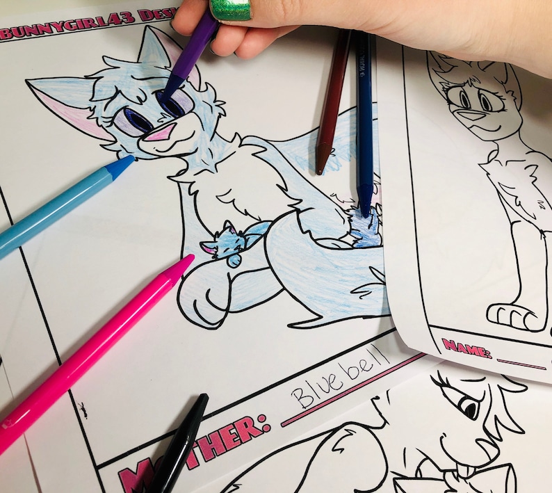 21 Design Your Own Warrior Cats Clan Downloadable Coloring | Etsy