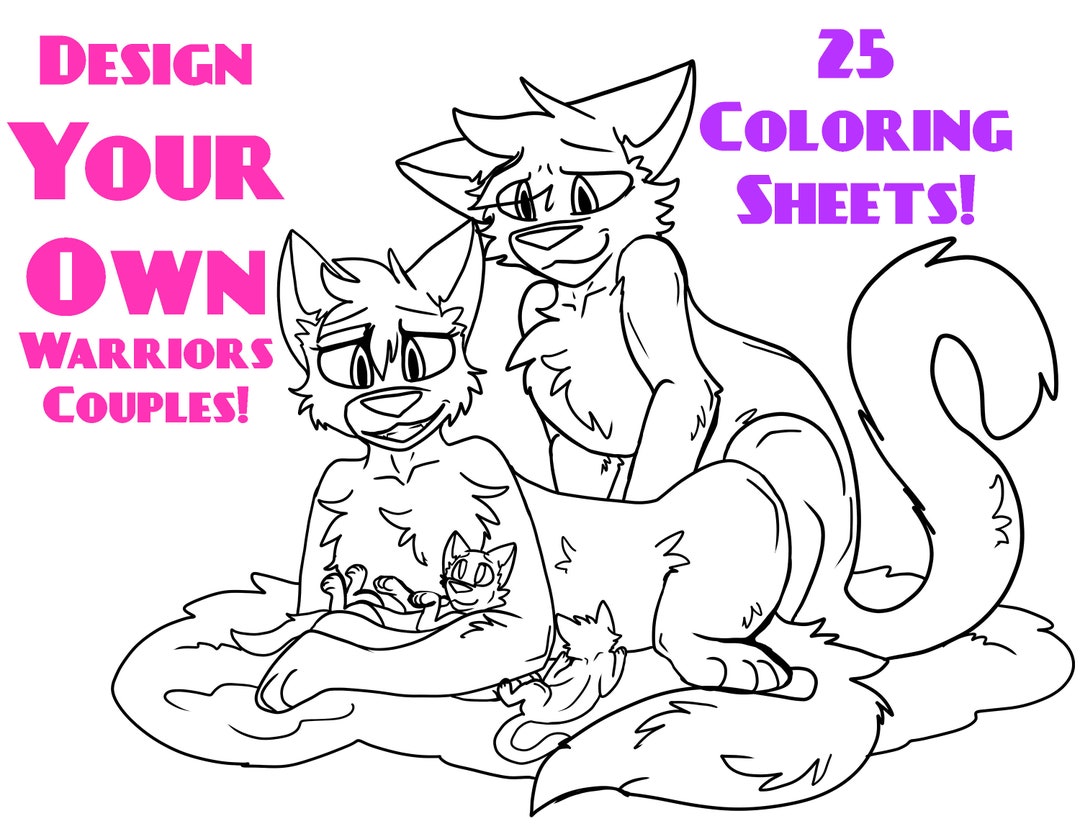warrior cat couple coloring pages