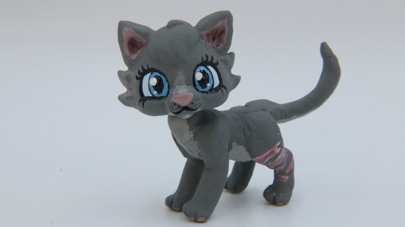 Cinderpelt Warrior Cats LPS Clay Custom Bobble Head Figure | Etsy