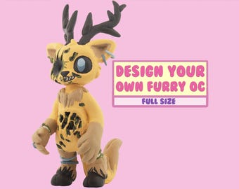 Design Your Own Furry - Anthropomorphic Original Character Fursona Custom (Full Size)