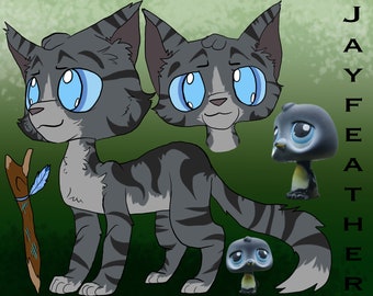 PRE-ORDER Jayfeather Warrior Cats LPS Clay Custom Bobble Head Figure