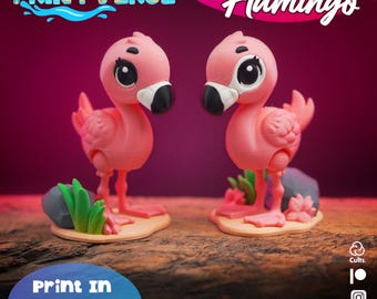 Flexy Flamingo STL Print In Place