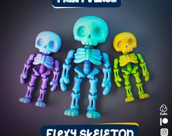 Flexy Skeleton Toy Print In Place
