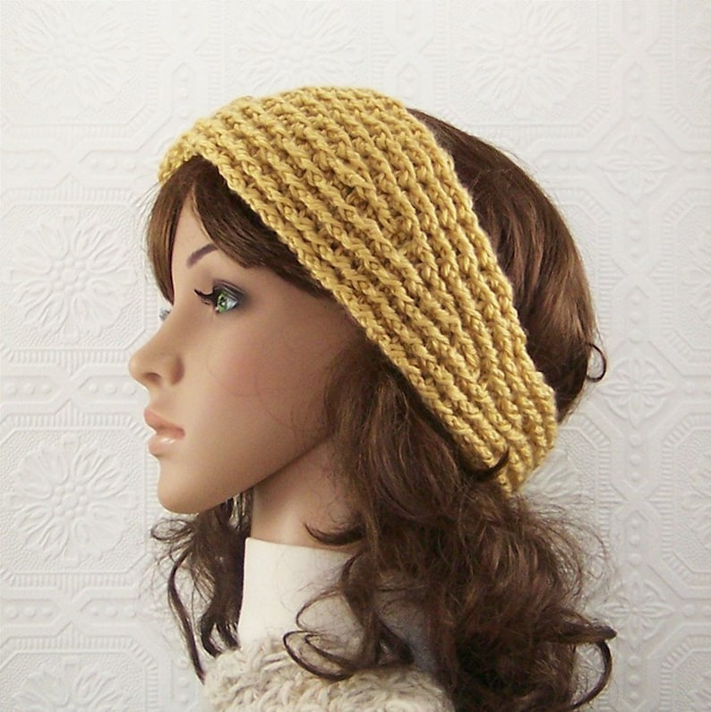 women/'s accessories ear warmer maize Crochet headband ready to ship honey gold color headwrap Sandy Coastal Designs mustard