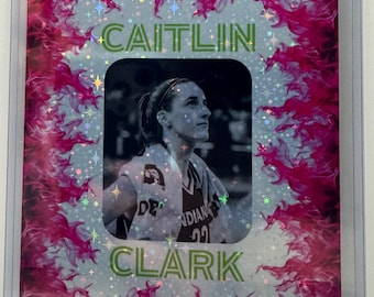 Caitlin Clark JUMBO Cartão de Calouro Personalizado ~ estrela holográfica ~ Indiana Fever ~ WNBA ~ Basquete ~ SportsCard ~