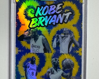 Carta da basket personalizzata di Kobe Bryant - NBA - Los Angeles Lakers - Carta sportiva con riflettore innovativo
