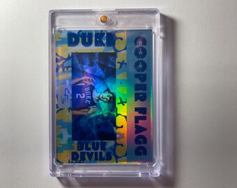 Cooper Flagg Custom Novelty Card - Refractor - Duke Blue Devils (cross posted)