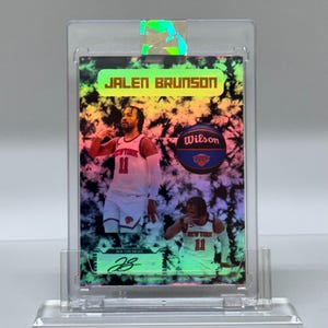 Jalen Brunson Custom Facsimile Sports Card - New York Knicks - 2026 NBA Championship (Handmade - See Description)