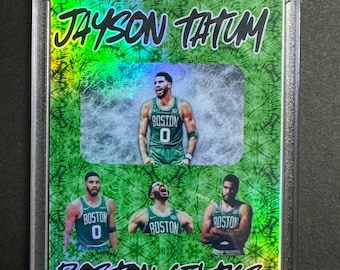 Cartão esportivo personalizado Jayson Tatum - Refractor - Boston Celtics