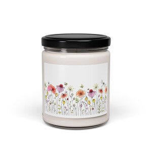 Floral Scented Soy Candle | Relaxing Home Fragrance | Eco-Friendly Gift | Aromatherapy Candle | Hand-Poured Decor