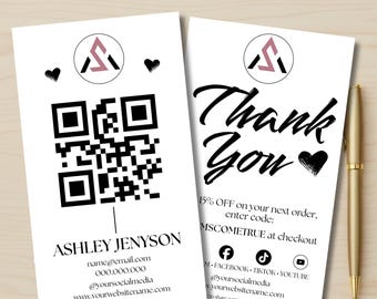 Printable Thank You Card 5x7, Minimalist Black and White Thank You Note, Instant Download Printable Card, Wedding Baby Shower Thank You