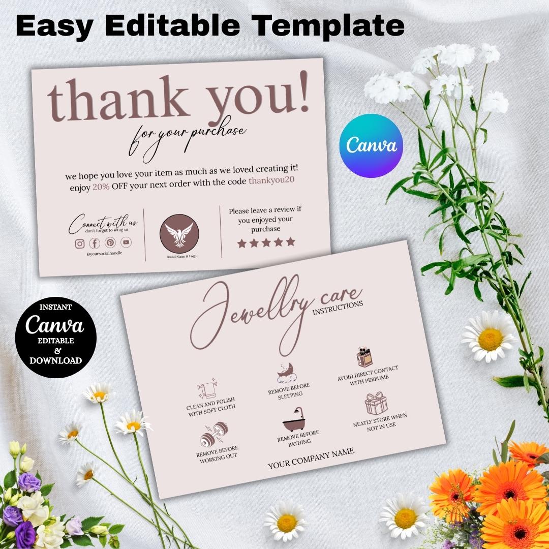 Thank you for your purchase cards - Etsy 日本