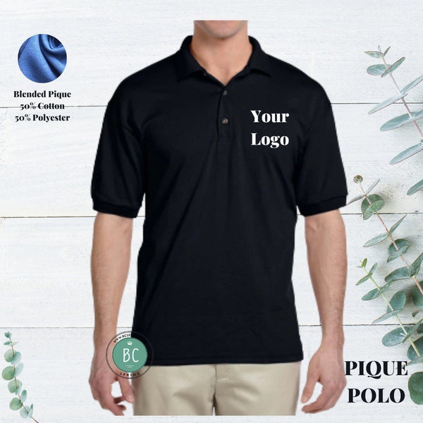 Custom Embroidered Pique Blended Polo.