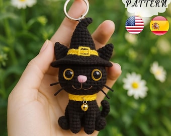 黒猫のかぎ針編みパターン - Etsy 日本