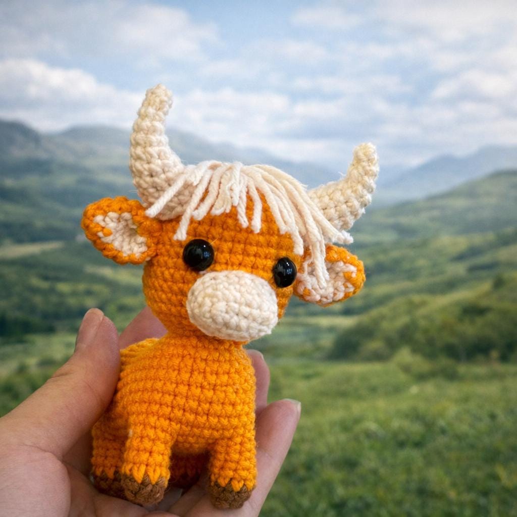 Cute Highland Cow Amigurumi PDF