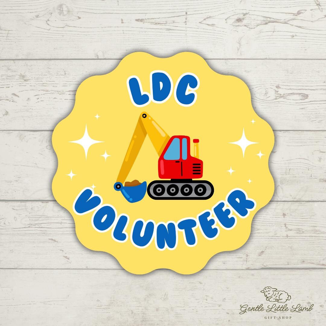 LDC Volunteer Excavator Sticker: Waterproof Vinyl JW Gift - Etsy