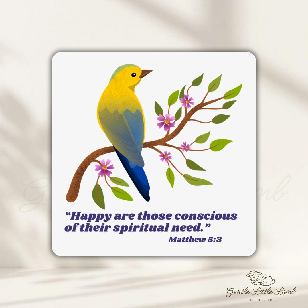 2026 Year Text Sticker | JW Bird, Matthew 5:3 Vinyl Decal - Etsy
