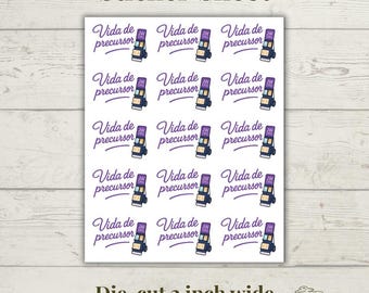 Vida de Precursor Sticker Sheet | Spanish JW Pioneer Gift