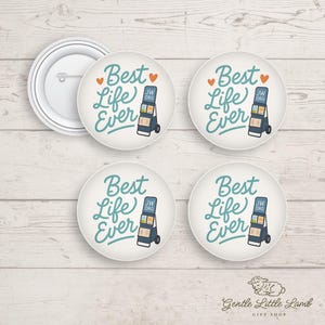 Best Life Ever - JW Pin Back Button | 3 Größen | Ministerium Abzeichen | Kundenspezifische Verpackung & Design