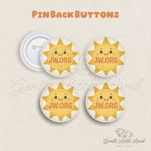 JW.ORG Smiling Sun Pin: Cheerful Jehovah&#39;s Witness Gift